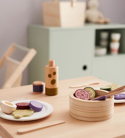 Kids Concept Play Food - Salad set - Wood