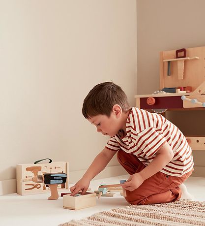Kids Concept Wooden Toy - Tool Case - Wood