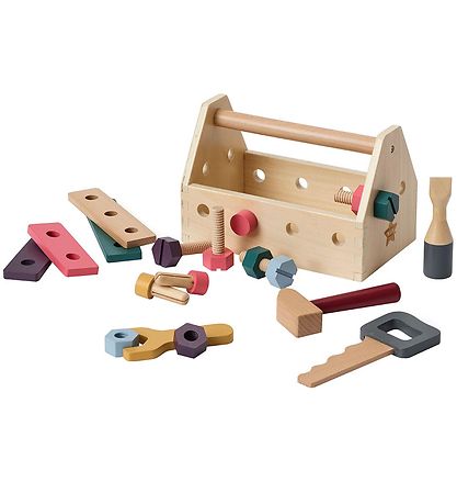 Kids Concept Trælegetøj - Værktøjskasse - Træ Kids Concept Trælegetøj - Værktøjskasse - Træ