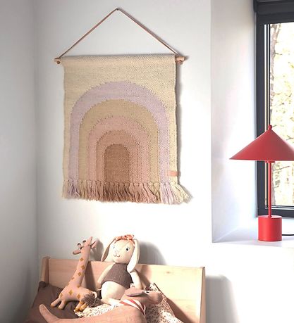 OYOY Vægdekoration - Follow The Rainbow - Uld - Lavender OYOY Vægdekoration - Follow The Rainbow - Uld - Lavender