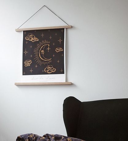 VACVAC Plakat - Håndlavet - 40x50 cm - Night Blue VACVAC Plakat - Håndlavet - 40x50 cm - Night Blue