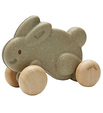 PlanToys Kanin m. Hjul - Træ - Grå PlanToys Kanin m. Hjul - Træ - Grå