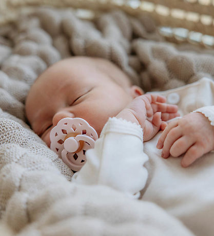 BIBS Boheme Sutter - 2-pak - Str. 1 - Rund - Ivory/Blossom BIBS Boheme Sutter - 2-pak - Str. 1 - Rund - Ivory/Blossom