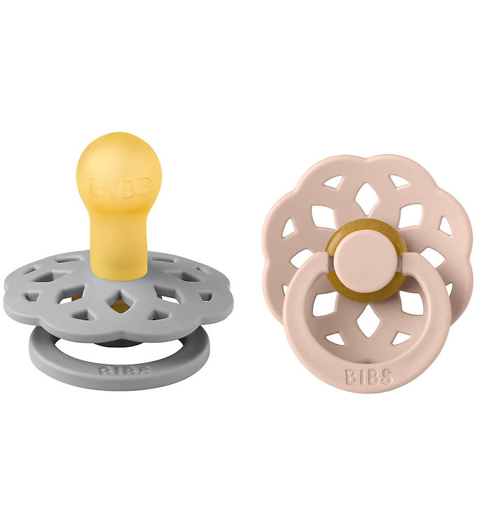 BIBS Boheme Sutter - 2-pak - Str. 1 - Rund - Cloud/Blush