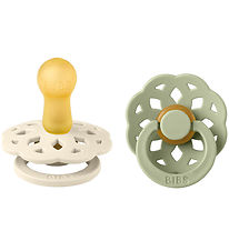 BIBS Boheme Sutter - 2-pak - Str. 2 - Rund - Ivory/Sage BIBS Boheme Sutter - 2-pak - Str. 2 - Rund - Ivory/Sage