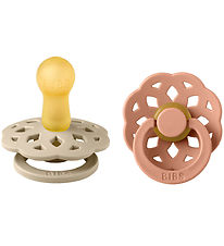 BIBS Boheme Sutter - 2-pak - Str. 2 - Rund - Vanilla/Peach BIBS Boheme Sutter - 2-pak - Str. 2 - Rund - Vanilla/Peach