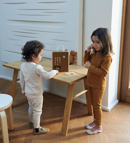 Liewood Trælegetøj - Telefon - Rufus - Golden Caramel Multi Mix