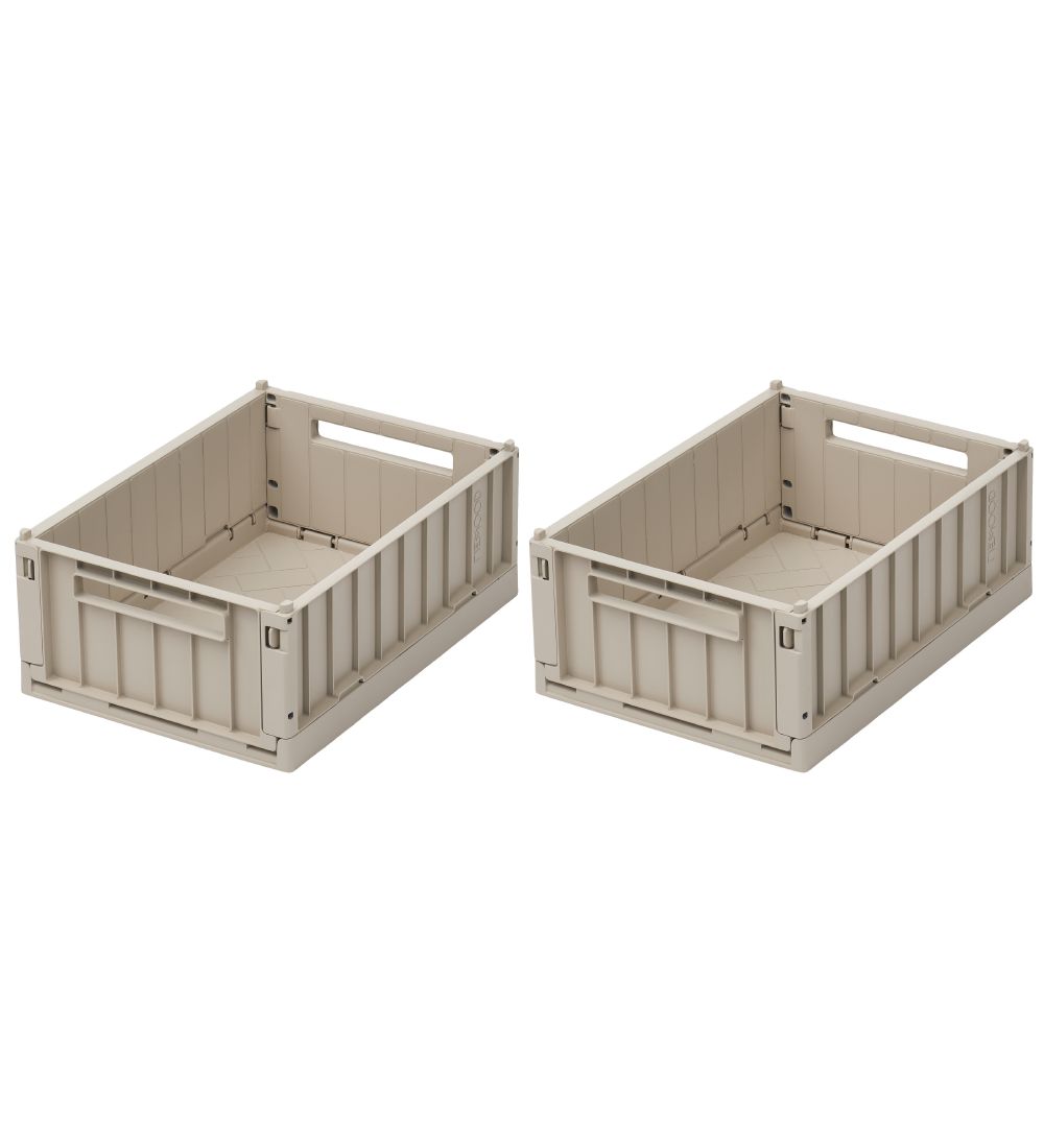 Liewood Klappbox - 25x18x9,5 cm - Small - 2er-Pack - Sandy - Liewood - One Size - Klappbox