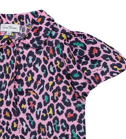 Little Marc Jacobs Kjole - The Prom Dress - Pink m. Leopardprint Little Marc Jacobs Kjole - The Prom Dress - Pink m. Leopardprint