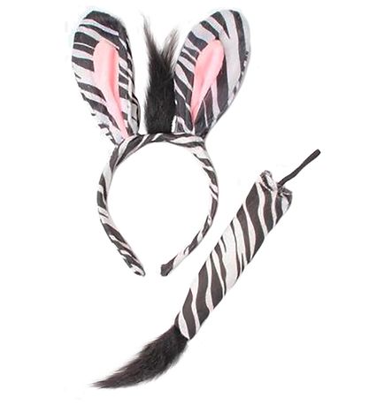 Molly & Rose Udklædning - Hårbøjle/Hale - Zebra Molly & Rose Udklædning - Hårbøjle/Hale - Zebra