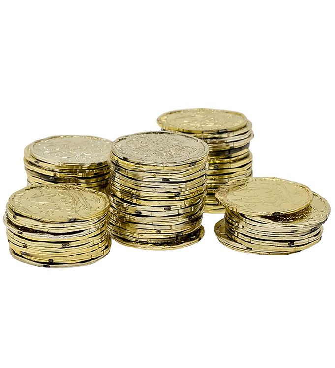 Molly & Rose Udklædningstilbehør - 72 stk - Guldmønter