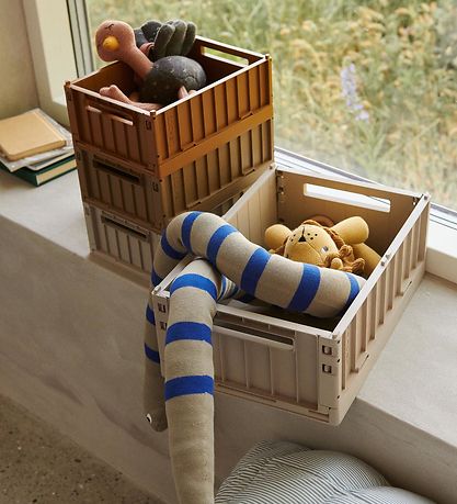 Liewood Foldekasser - 25x18x9,5 cm - Small - 2-pak - Whale Blue Liewood Foldekasser - 25x18x9,5 cm - Small - 2-pak - Whale Blue