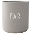 Design Letters Kop - Favourite - Far - Grå Design Letters Kop - Favourite - Far - Grå