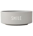 Design Letters Skål - Smile - Grå Design Letters Skål - Smile - Grå
