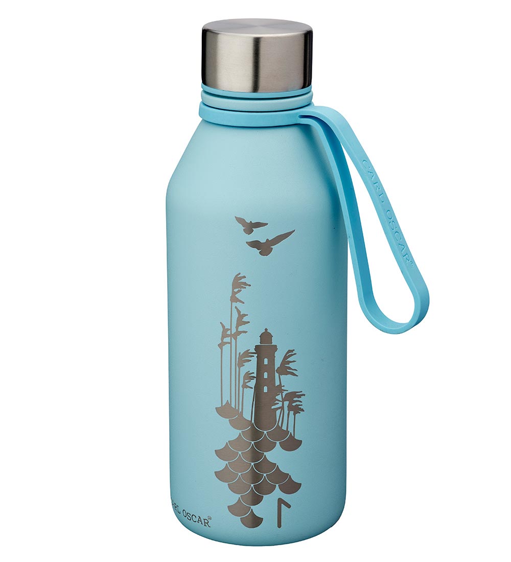 Carl Oscar Thermosflasche - 0.5 L - Flow - Blau - Carl Oscar - One Size - Thermosflaschen