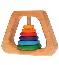 Jouet en bois Grimms - Hochet - Pyramide - Multicolore Jouet en bois Grimms - Hochet - Pyramide - Multicolore