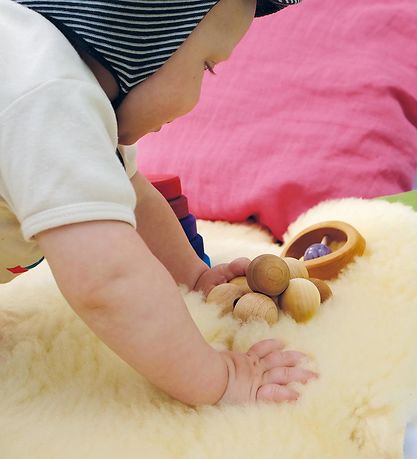 Grimms Wooden Toy - Ball Rattle - Natural