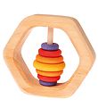 Jouet en bois Grimms - Hochet - Hexagone - Multicolore