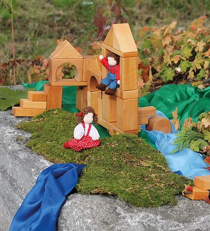 Grimms Wooden Toy - Building Blocks - 60 pcs - Natural Grimms Wooden Toy - Building Blocks - 60 pcs - Natural