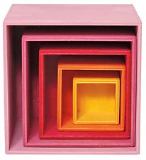 Grimms Trælegetøj - Stablekasser - 5 stk - Lollipop Grimms Trælegetøj - Stablekasser - 5 stk - Lollipop