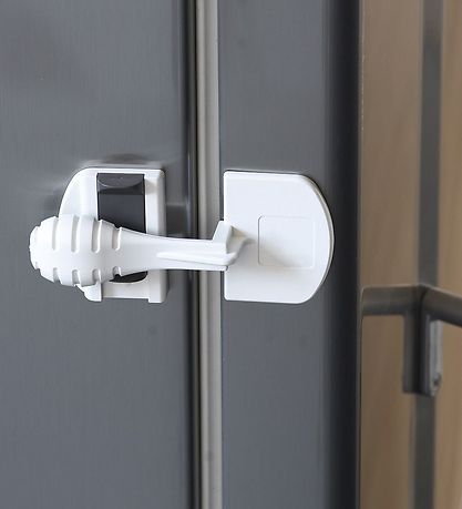 BabyDan Børnesikring - Køleskabslåse - 2-pak - Hvid