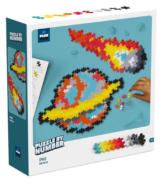 Plus-Plus Puzzle-By-Number - Rummet - 500 stk - Fra 5 år.