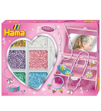 Ensemble de perles Hama Midi - 2400 pces - Bijoux - Pastel Ensemble de perles Hama Midi - 2400 pces - Bijoux - Pastel