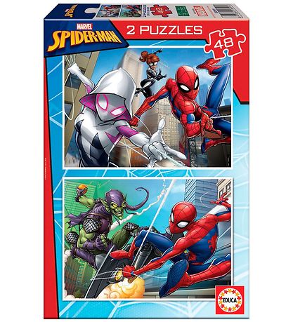 Educa Puslespil - 2 x 48 Brikker - Spider-Man Educa Puslespil - 2 x 48 Brikker - Spider-Man