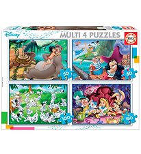 Educa Puslespil - 4 Forskellige - Disney Classics