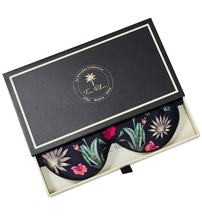Fan Palm Sovemaske - Silke - Floral Garden Black