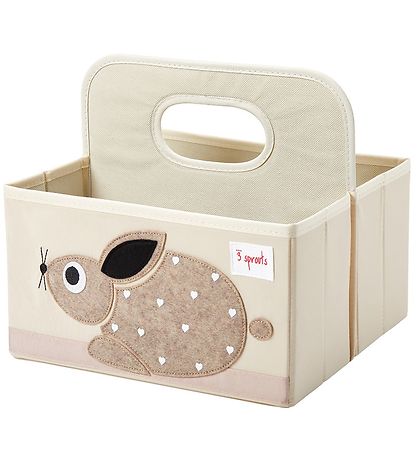 3 Sprouts Opbevaringskasse - 28x25x25 - Kanin