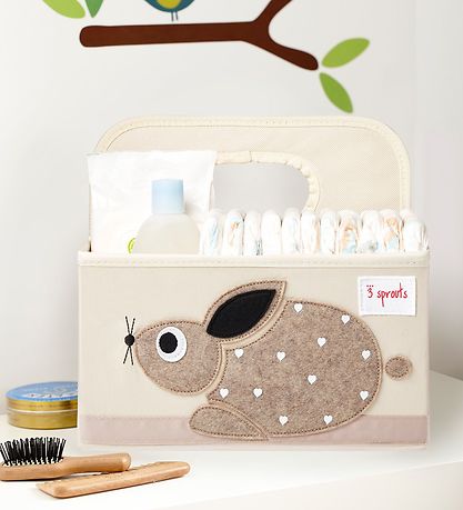 3 Sprouts Opbevaringskasse - 28x25x25 - Kanin 3 Sprouts Opbevaringskasse - 28x25x25 - Kanin