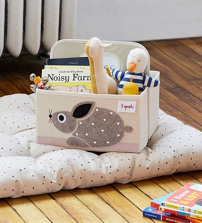 3 Sprouts Opbevaringskasse - 28x25x25 - Kanin 3 Sprouts Opbevaringskasse - 28x25x25 - Kanin