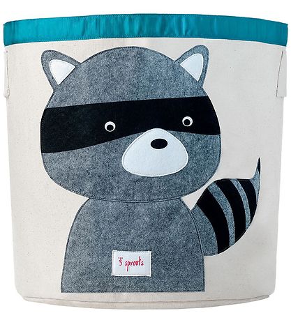 3 Sprouts Opbevaringskurv - 44,5x43 - Vaskebjørn 3 Sprouts Opbevaringskurv - 44,5x43 - Vaskebjørn