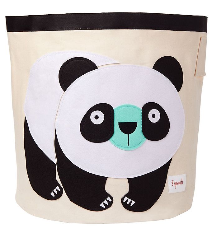 3 Sprouts Opbevaringskurv - 44,5x43 - Panda