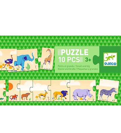 Djeco Puslespil - 10 stk - Dyr Djeco Puslespil - 10 stk - Dyr
