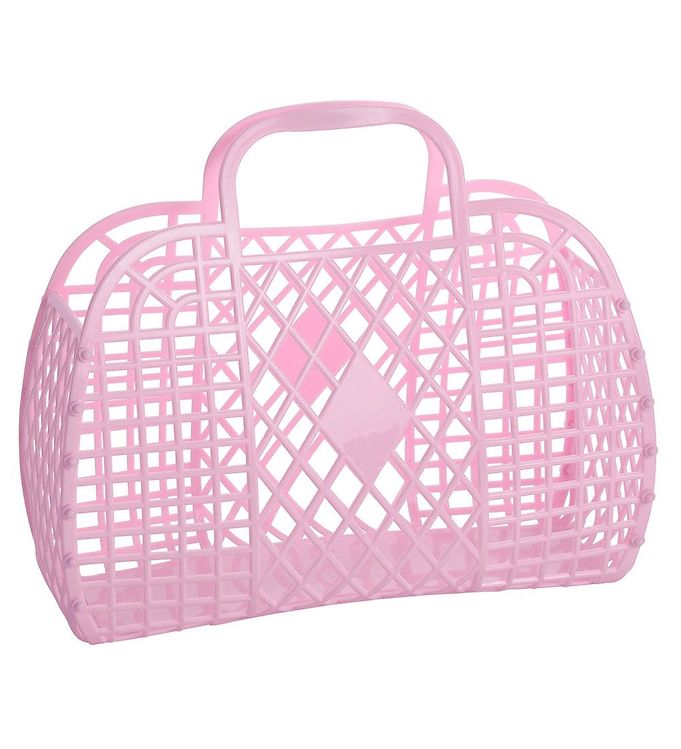 Sun Jellies Mini Foldekurv - Retro - 15x6x13 cm - Lilac
