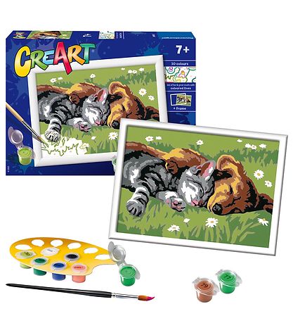 Ravensburger CreArt Malesæt - Sleeping Cats And Dogs Ravensburger CreArt Malesæt - Sleeping Cats And Dogs
