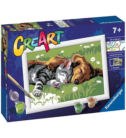 Ravensburger CreArt Malesæt - Sleeping Cats And Dogs Ravensburger CreArt Malesæt - Sleeping Cats And Dogs