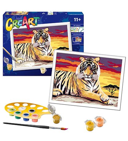 Ravensburger CreArt Malesæt - Majestic Tiger