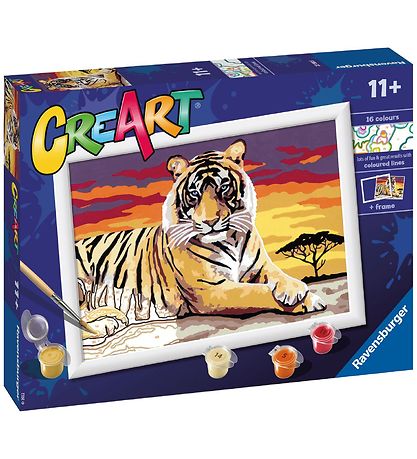 Ravensburger CreArt Malesæt - Majestic Tiger Ravensburger CreArt Malesæt - Majestic Tiger