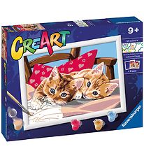 Ravensburger CreArt Malesæt - Two Cuddly Cats Ravensburger CreArt Malesæt - Two Cuddly Cats
