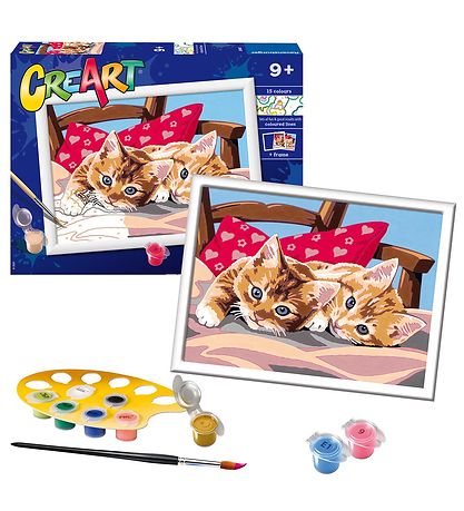 Ravensburger CreArt Malesæt - Two Cuddly Cats Ravensburger CreArt Malesæt - Two Cuddly Cats