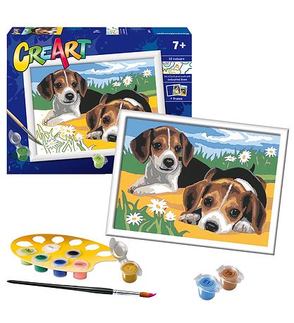 Ravensburger CreArt Malesæt - Jack Russel Puppy Ravensburger CreArt Malesæt - Jack Russel Puppy