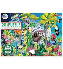Eeboo Puslespil - 20 Brikker - Livet i Regnskoven Eeboo Puslespil - 20 Brikker - Livet i Regnskoven