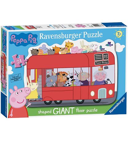 Ravensburger Jigsaw Puzzle - 24 Bricks - Peppa Pig - Shaped Bus