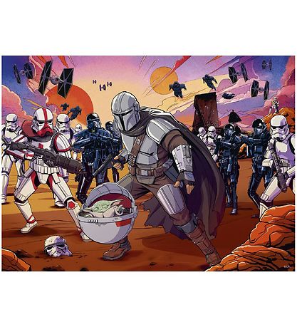 Ravensburger Puzzle Game - 200 Bricks - The Mandalorian Face-Off