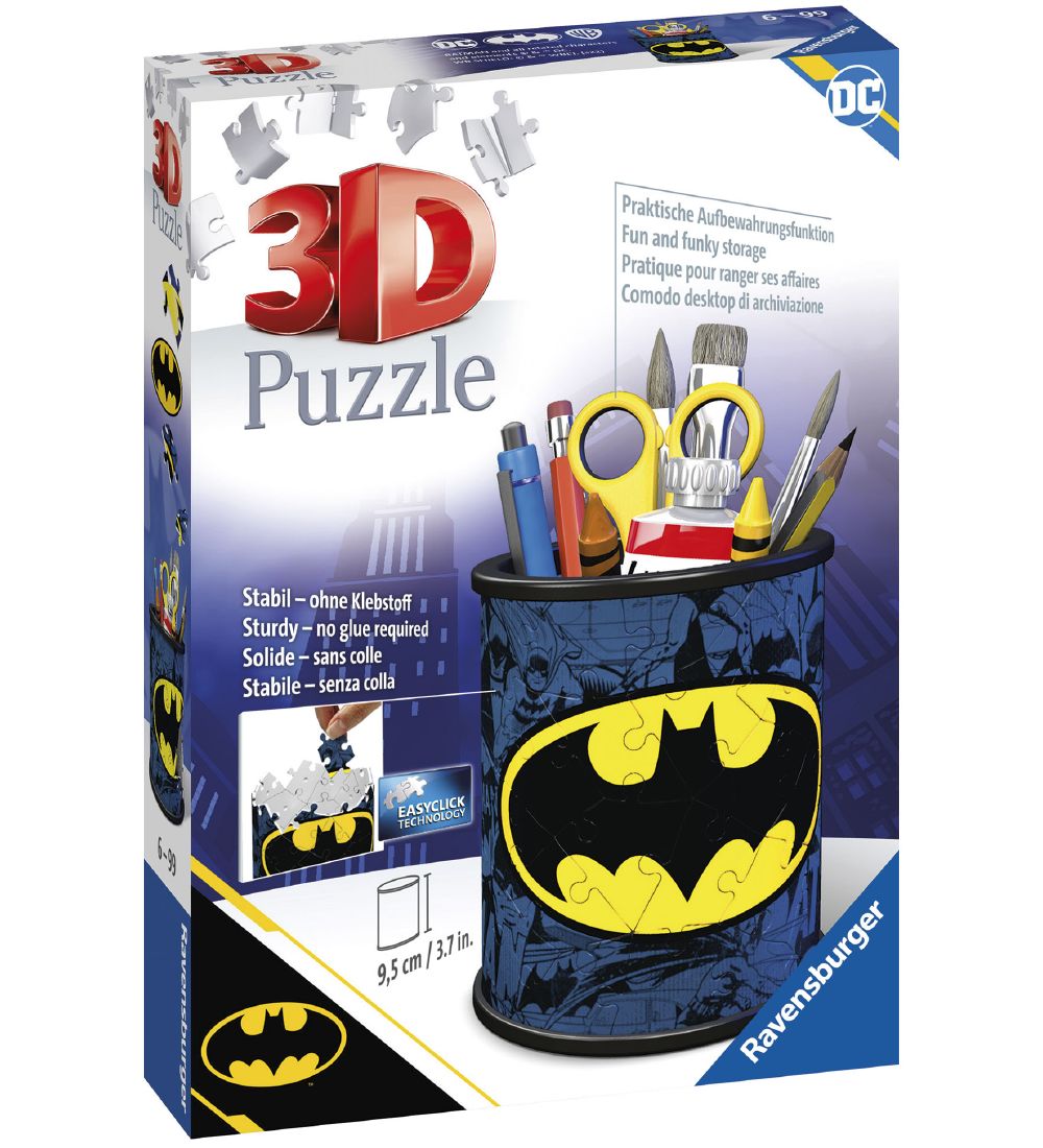 Ravensburger 3D Puzzel - 54 Bakstenen - Batman Potlood Cup - Ravensburger - OneSize - Puzzels