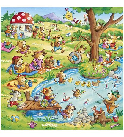 Ravensburger Puslespil - 3x49 Brikker - Animal Vacation Ravensburger Puslespil - 3x49 Brikker - Animal Vacation