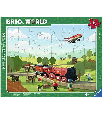 Ravensburger Puslespil - 40 Brikker -  BRIO Mighty Red Ravensburger Puslespil - 40 Brikker -  BRIO Mighty Red